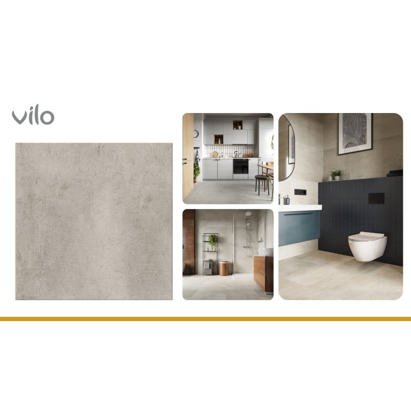 Parchet SPC 60x60 cm CONCRETE Bej 1,44 m²/pachet - 4 buc | VILO