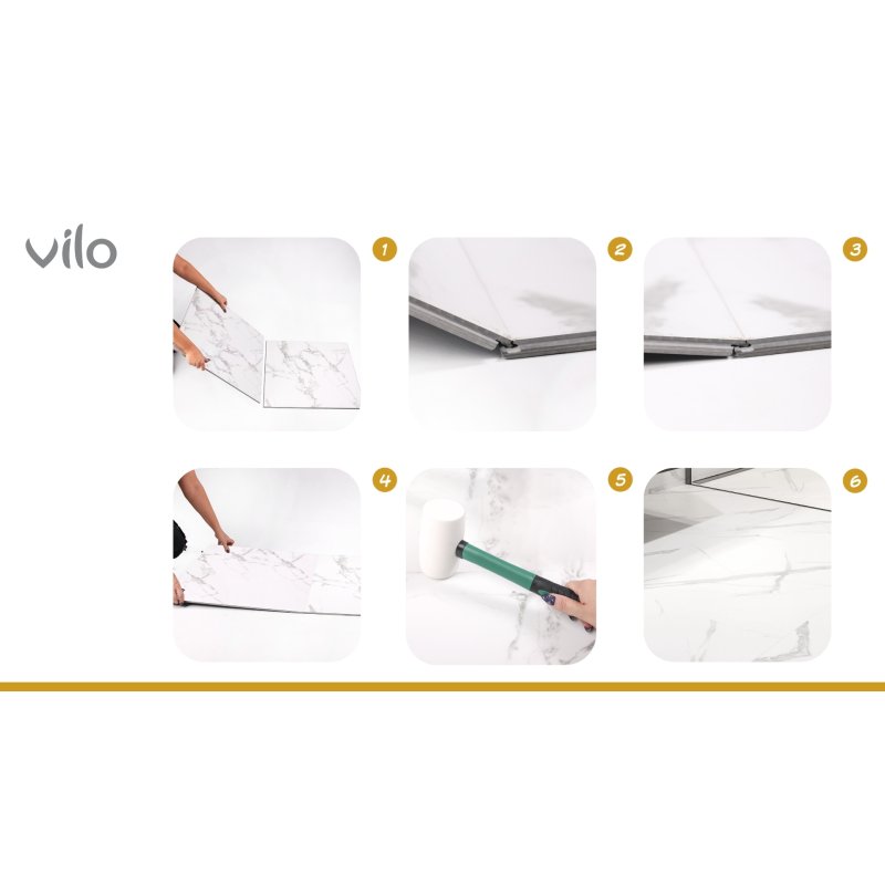 Vilo| Parchet SPC aspect beton 60x60 cm
