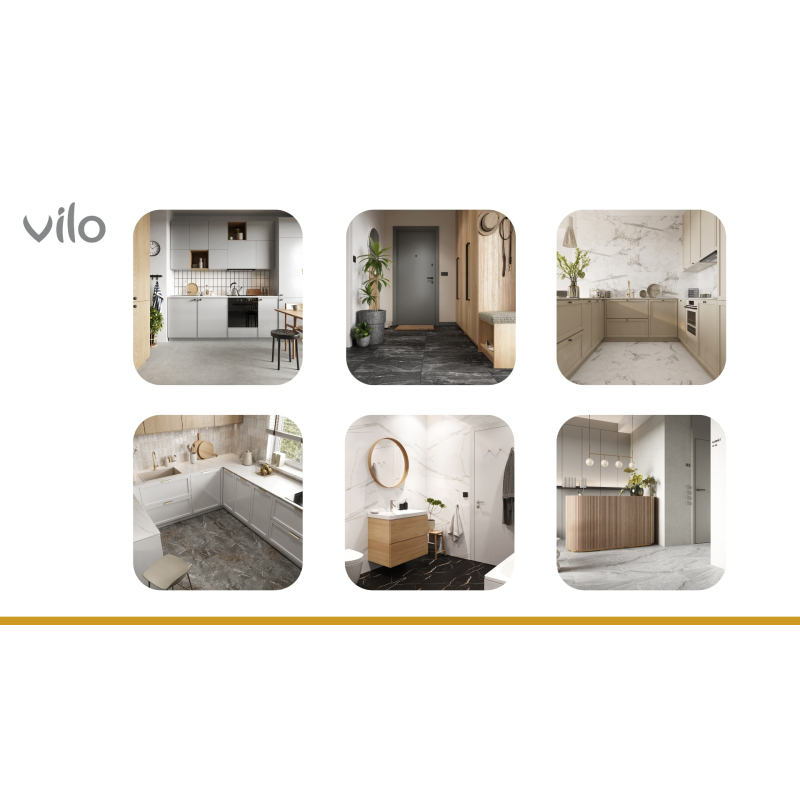 Vilo| Parchet SPC aspect beton 60x60 cm
