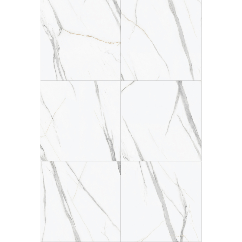 Vilo| Parchet SPC aspect marmura alba 60x60 cm – Elegant si rezistent