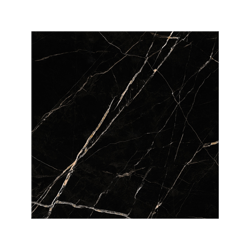 Vilo|Parchet SPC aspect marmura neagra 60x60 cm – Elegant si rezistent