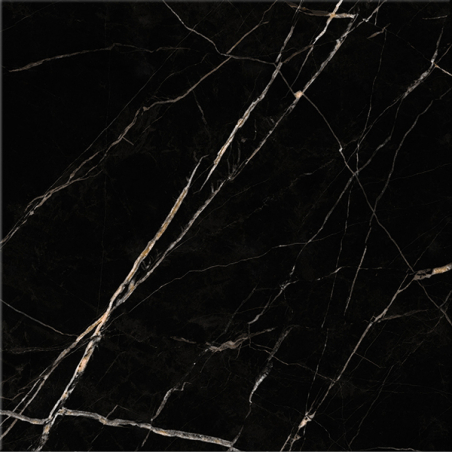 Vilo|Parchet SPC aspect marmura neagra 60x60 cm – Elegant si rezistent