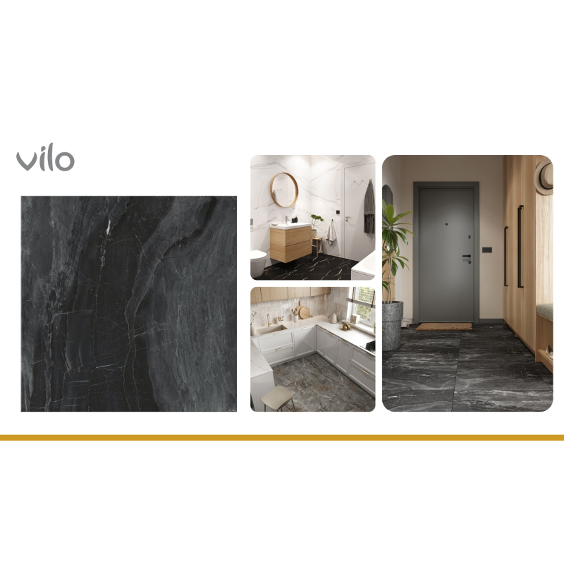 Vilo| Parchet SPC aspect beton 60x60 cm