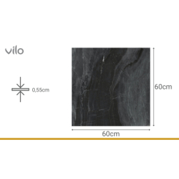 Vilo| Parchet elegant SPC DARK STONE cu aspect marmura gri 60x60cm