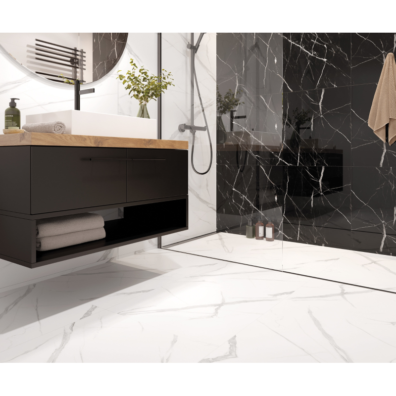 Vilo| Parchet SPC cu aspect de marmura 60x60 cm - Modern si elegant