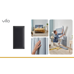 Vilo | Panou tapitat 30X60 cm, Grafit