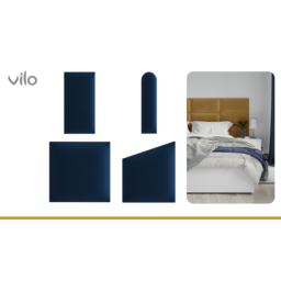 Vilo | Panou tapitat 30X60 cm, Bleumarin
