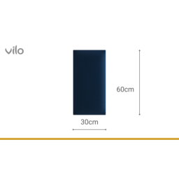 Panele tapicerowane 30X60 GRANATOWY