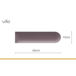 Panele tapicerowane 15X60 OVAL PUDROWY RÓŻ