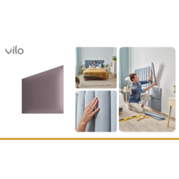 Vilo | Panou tapitat 30X35 cm, GEO, Roz Pudra