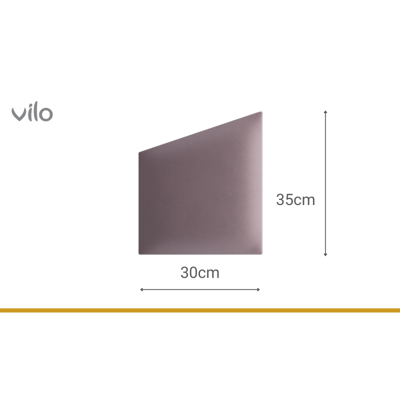 Vilo | Panou tapitat 30X35 cm, GEO, Roz Pudra