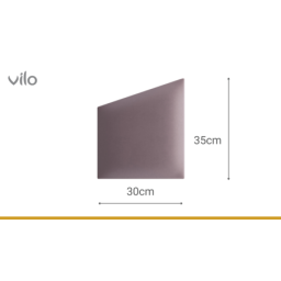 Vilo | Panou tapitat 30X35 cm, GEO, Roz Pudra