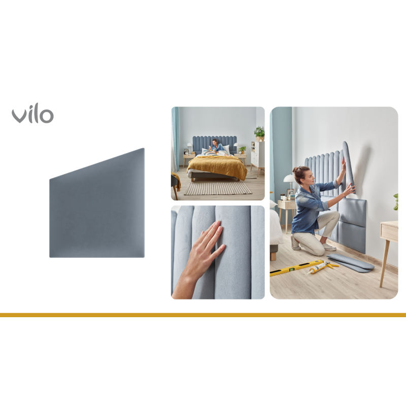 Vilo | Panou tapitat 30X35 cm, GEO, Albastru Marin