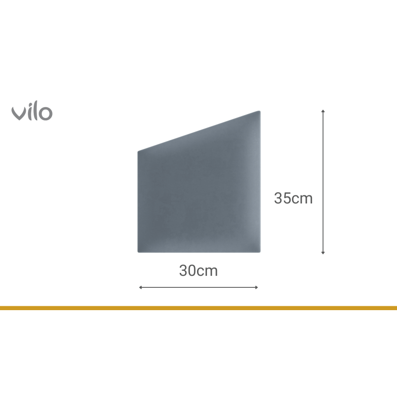 Vilo | Panou tapitat 30X35 cm, GEO, Albastru Marin