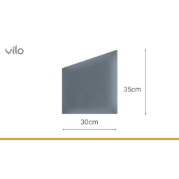 Vilo | Panou tapitat 30X35 cm, GEO, Albastru Marin