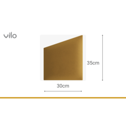 Vilo | Panou tapitat 30X35 cm, GEO, Mustar