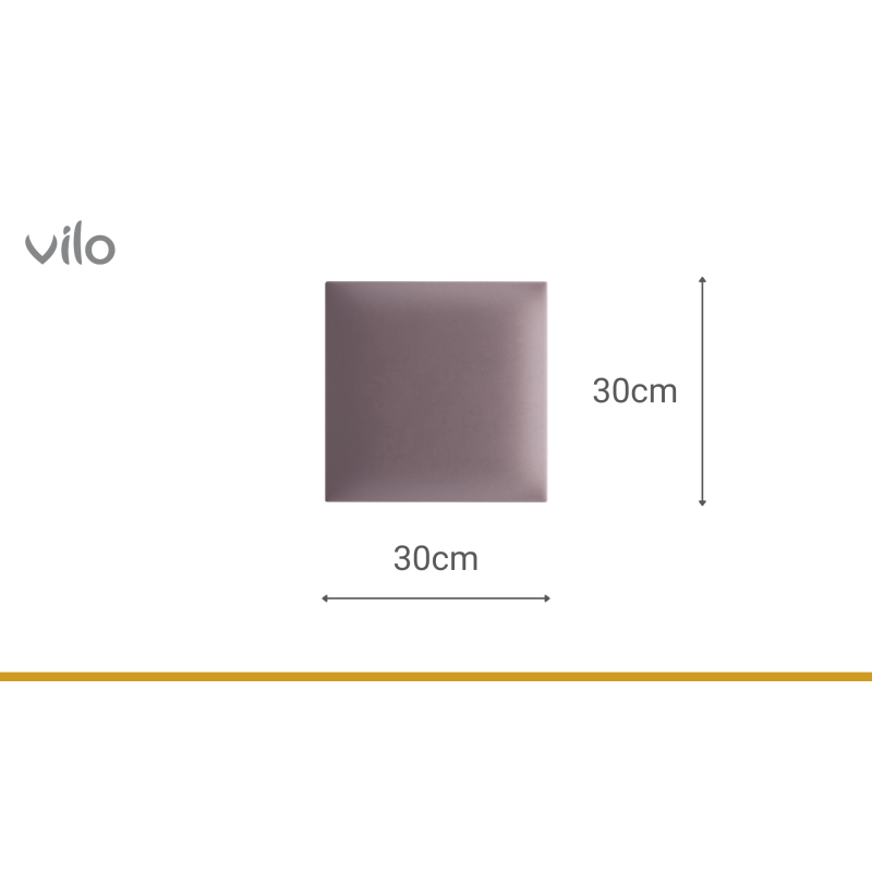 Upholstered panels 30X30 PUDRAL ROSE