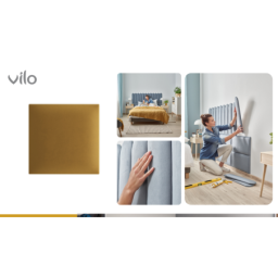 Polsterdatud paneelid 30X30 MUSTARD