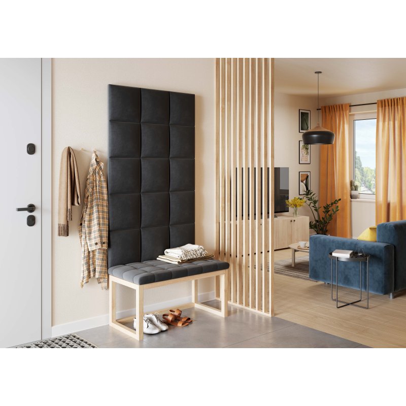 Polsterdatud paneelid 30X60 BLACK
