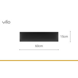 Polstertafeln VILO 15X60 BLACK