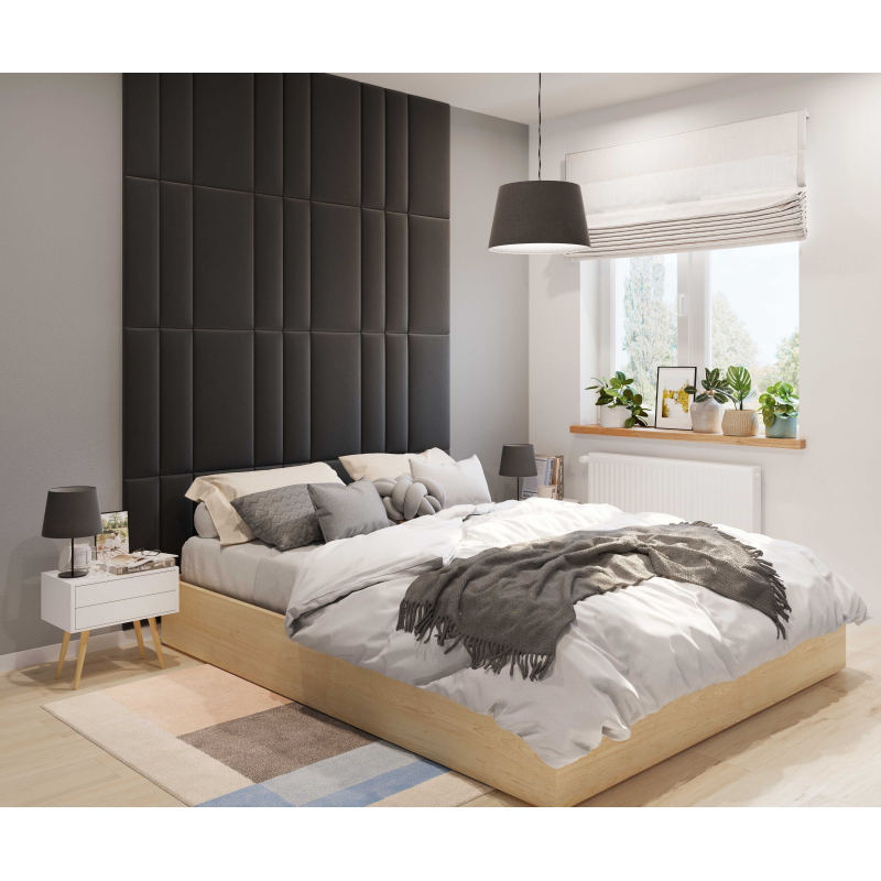 Polsterdatud paneelid 15X60 OVAL BLACK