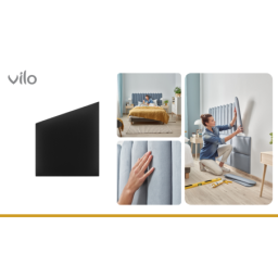 Upholstered panels 30X35 BLACK