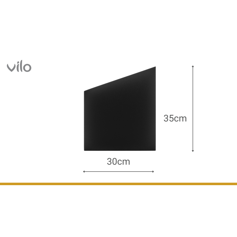 Upholstered panels 30X35 BLACK