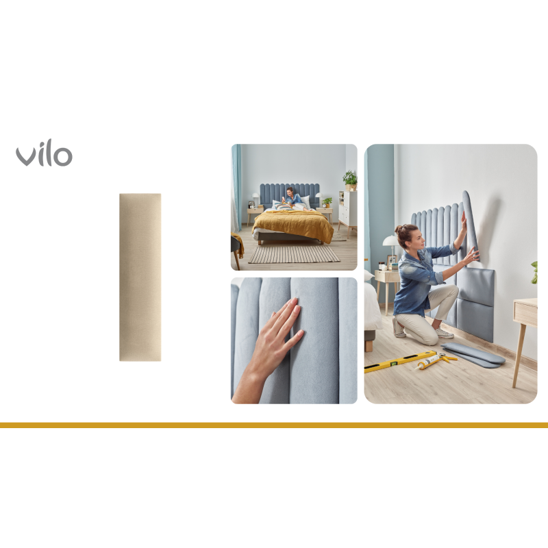 Vilo | Panou tapitat 30X60 cm, Bej