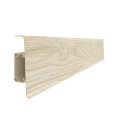 Plinta parchet PVC Esquero 605, Platan Vestic, canal cablu, 250 x 6.6 x 2.2 cm