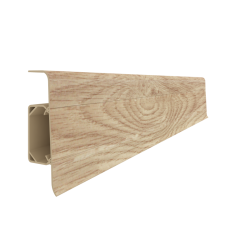 Plinta parchet PVC Esquero 607, Platan Mexican, canal cablu, 250 x 6.6 x 2.2 cm