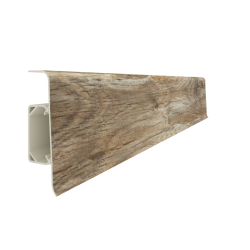 Plinta parchet PVC Esquero 610, Stejar Ghinda, canal cablu, 250 x 6.6 x 2.2 cm