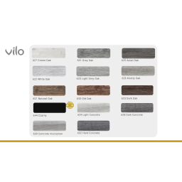 Vilo|Plinta parchet PVC Esquero 610, Stejar Ghinda, canal cablu, 250 x 6.6 x 2.2 cm
