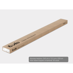 Vilo|Plinta parchet PVC Esquero 610, Stejar Ghinda, canal cablu, 250 x 6.6 x 2.2 cm