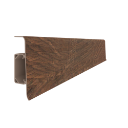 Plinta parchet PVC Esquero 612, Stejar Pluta, canal cablu, 250 x 6.6 x 2.2 cm