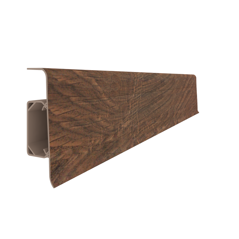Plinta parchet PVC Esquero 612, Stejar Pluta, canal cablu, 250 x 6.6 x 2.2 cm
