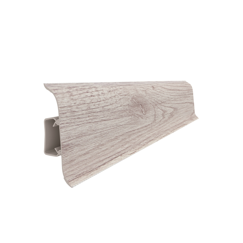 Plinta parchet PVC Smart Flex 545, Lemn African, canal cablu, 250 x 5.5 x 2.2 cm
