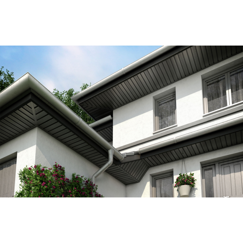 Sofito plokštė su perforacija SV 07 Graphite (10 vnt.)