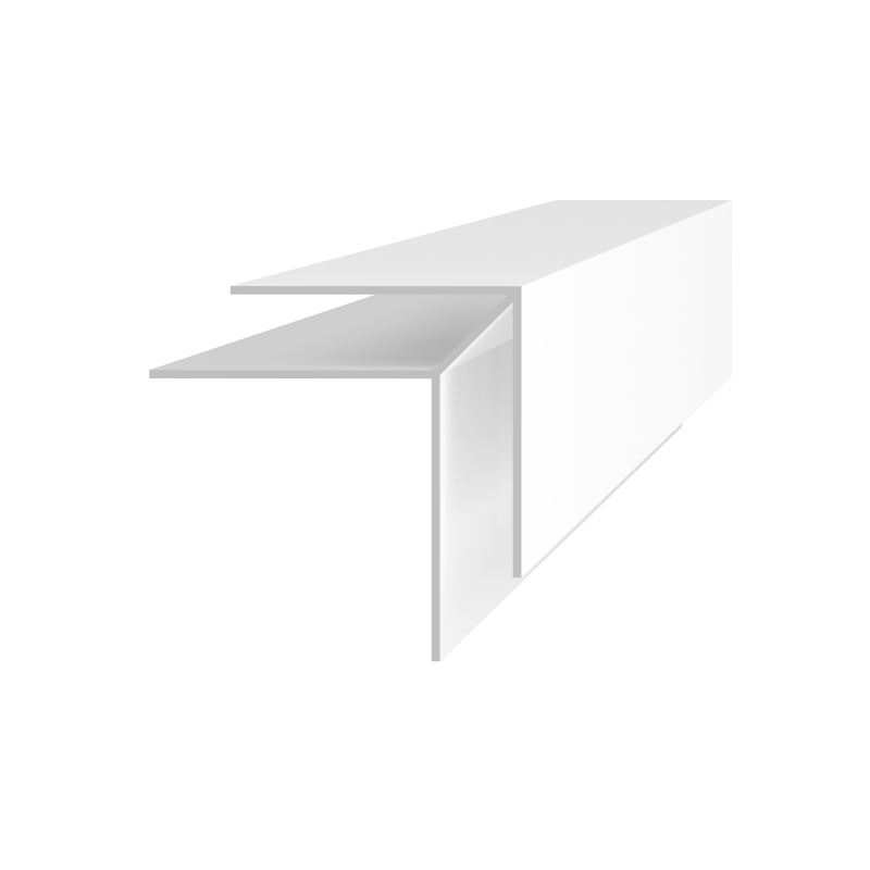 Finishing of the decorative panels Motivo L.BOAZ. B1 ANGLE. OUT. SILVER