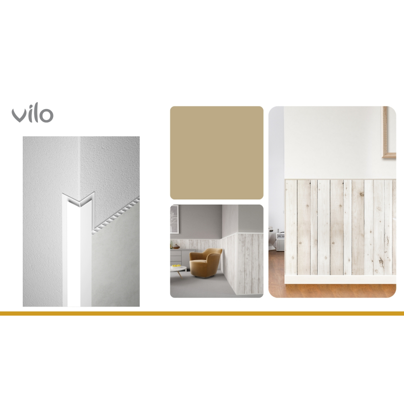 Vilo | Profil panou Motivo, B1 , Unghi Exterior,  Mesteacan