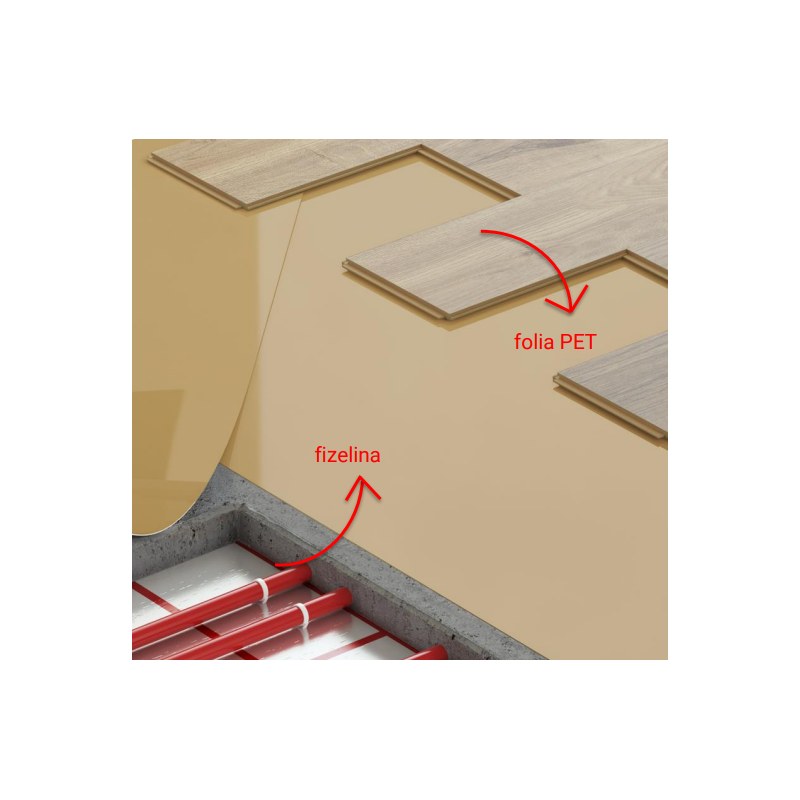 Grindų plokščių paklotas 1MM RIGID MASTER