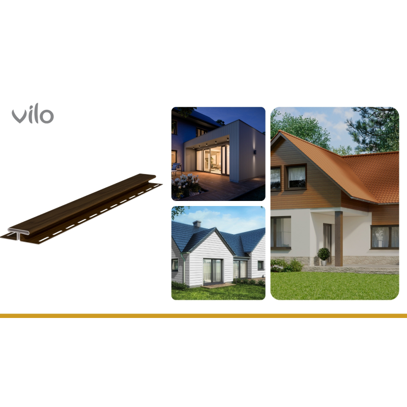 Vilo| Profil fatada SVP-18 Profil H de imbinare, 3.05 m, 5 bucati