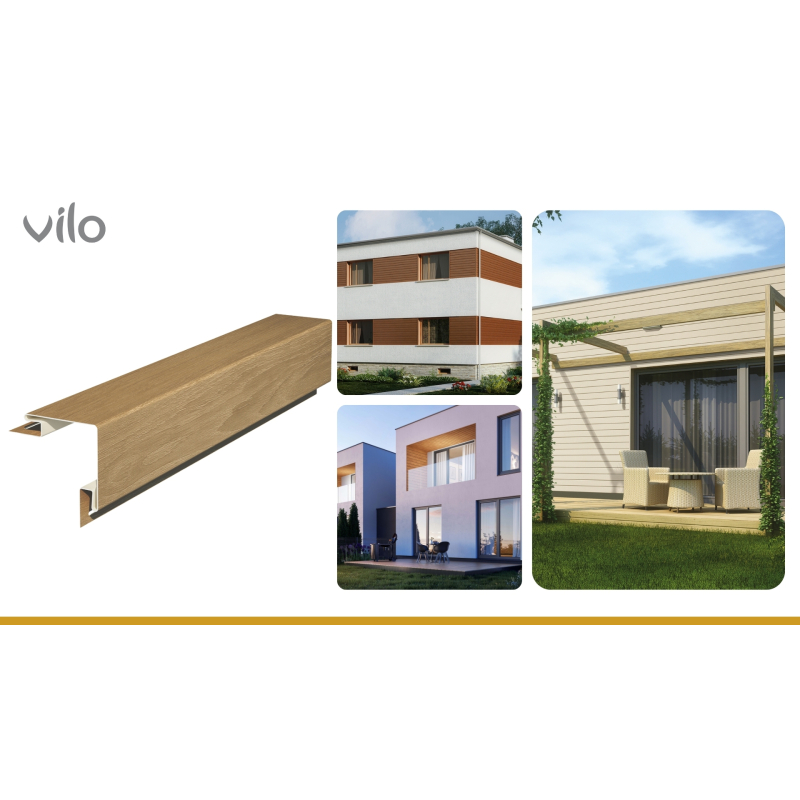 Vilo| Profil fatada SVP-12 Colt Exterior, Stejar, 3.05 m, 5 bucati/pachet
