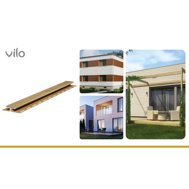 Vilo| Profil fatada SVP-18 Profil H de imbinare, Stejar, 3.05 m, 5 bucati/pachet