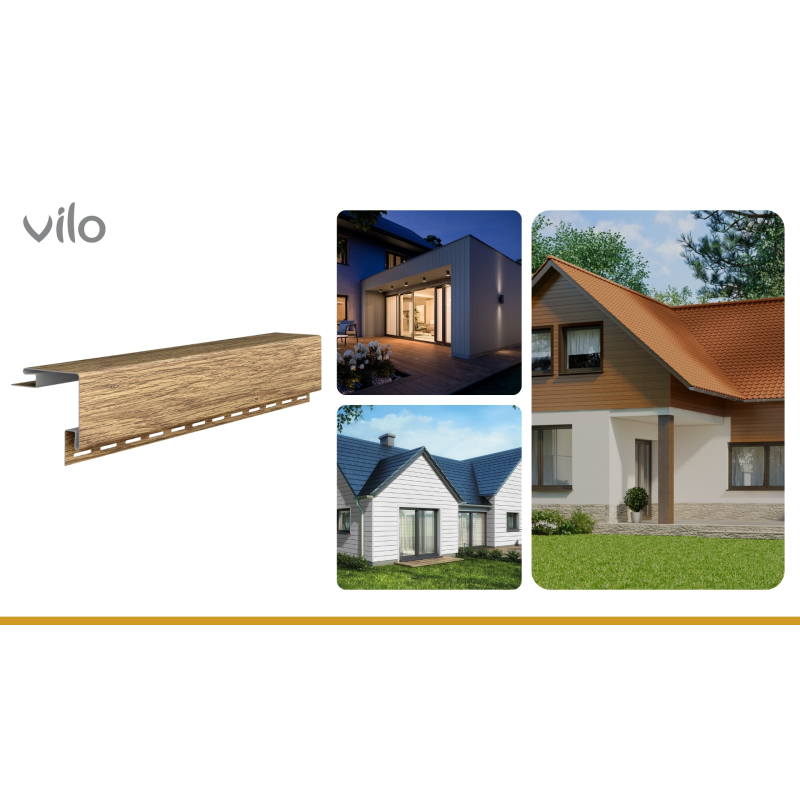 Vilo| Profil fatada SVP-12 Colt Exterior, Stejar Miere, 3.05 m, 5 bucati/pachet