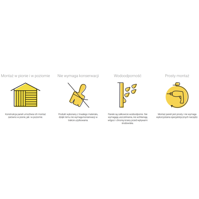 Vilo| Flat siding panel SV 05 Golden Oak 3M
