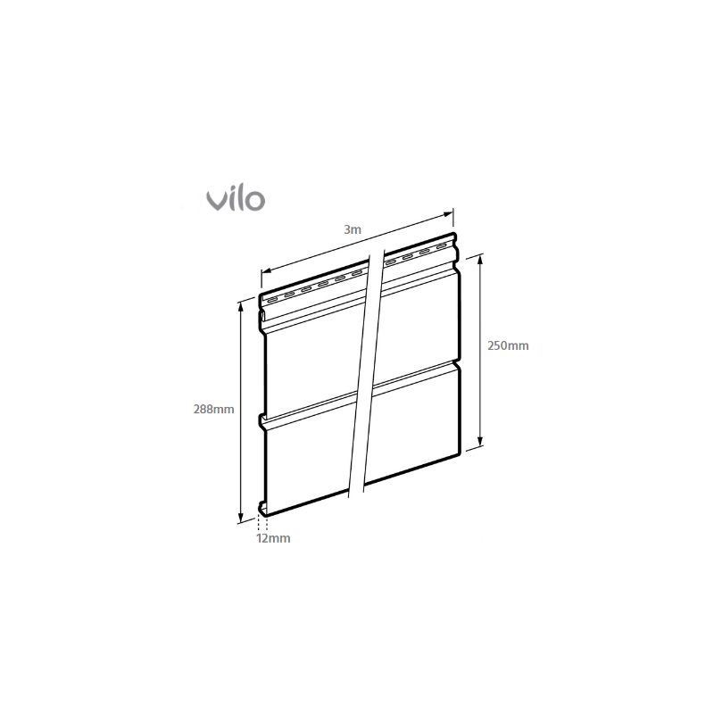 Vilo| Profil fatada Siding de fatada SVP-05 Stejar Auriu, 3m 10 bucati