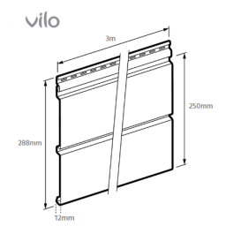 Vilo| Profil fatada Siding de fatada SVP-05 Stejar Auriu, 3m 10 bucati