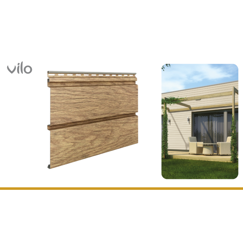 Vilo| SV 05 honey oak 3M flat siding panel