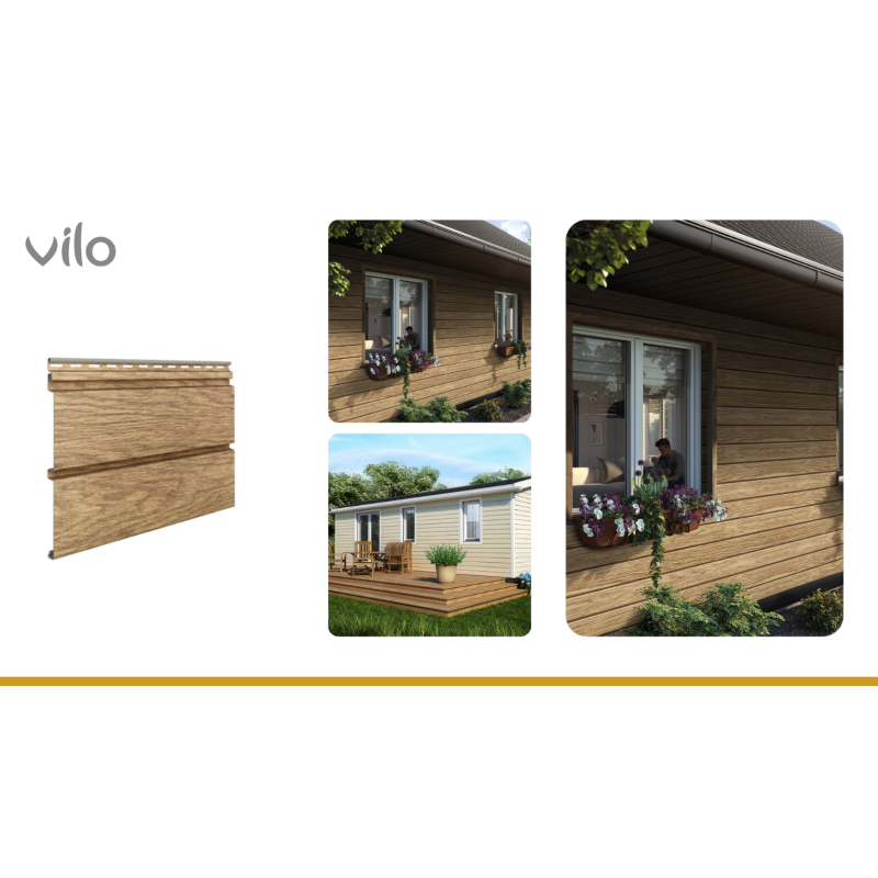 Vilo| SV 05 honey oak 3M flat siding panel