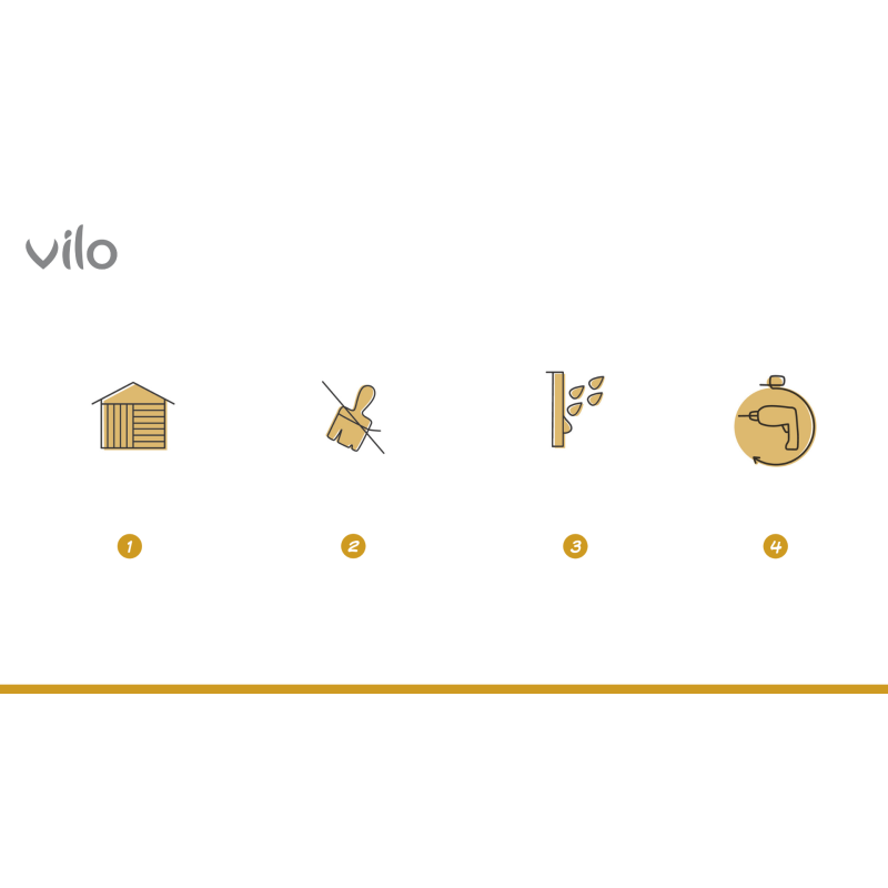 Vilo| Flat siding panel SV 05 Winchester oak 3M